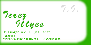terez illyes business card